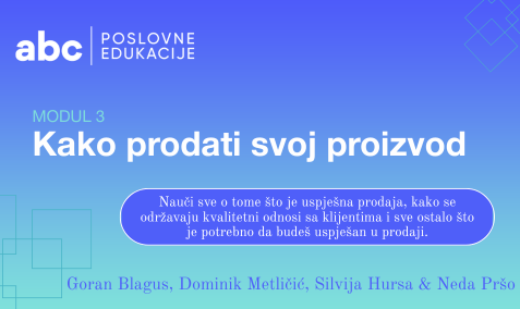 Kako prodati svoj proizvod I MODUL 3 | Akademija za poduzetnike I