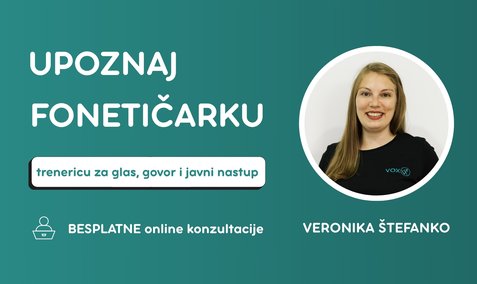 UPOZNAJ FONETIČARKU: besplatne online konzultacije vezane za rad na glasu, govoru i javnom nastupu