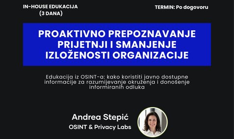 Proaktivno prepoznavanje prijetnji i smanjenje izloženosti organizacije uz OSINT