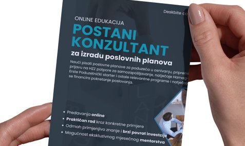 Postani konzultant za izradu poslovnih planova za poduzeća u osnivanju